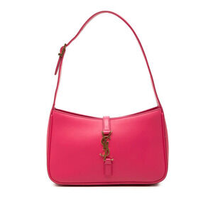 Saint Laurent Hobo Handbag Shoulder Bag Pink Leather
